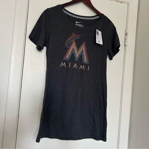 NWT Nike Miami Marlins Boyfriend Crewneck Tee